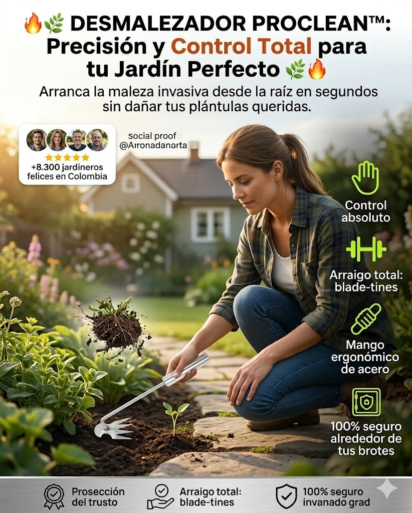 🔥🌿 CORTAMALEZA PROCLEAN™ 🌿🔥 ELIMINA LA MALEZA EN SEGUNDOS ⚡ SIN ESFUERZO 💪 Y SIN DAÑAR TU JARDÍN 🌱🚫