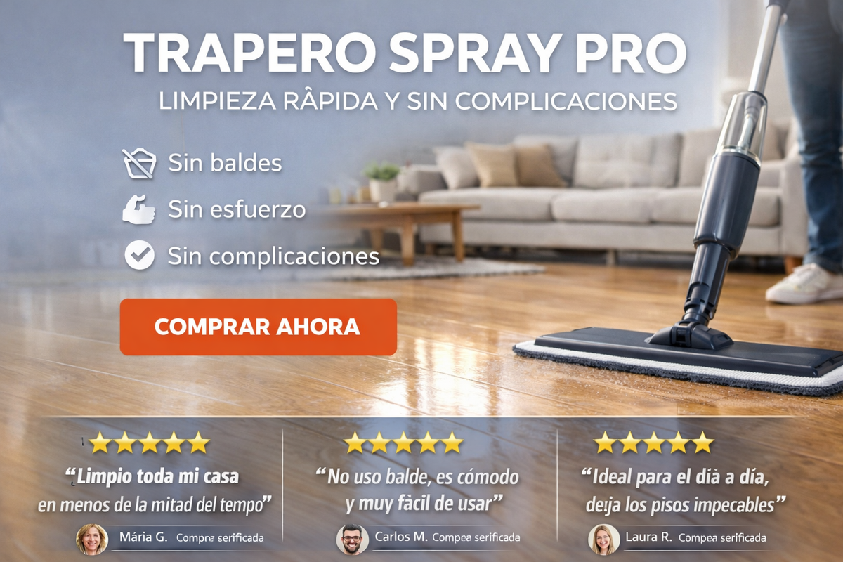 🧼✨ TRAPERO SPRAY PRO – LIMPIEZA RÁPIDA Y SIN COMPLICACIONES ✨🧹