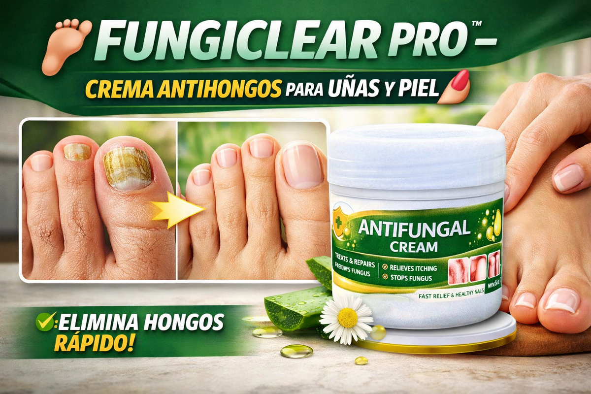 🦶 FUNGICLEAR PRO™ – CREMA ANTIHONGOS PARA UÑAS Y PIEL 💅