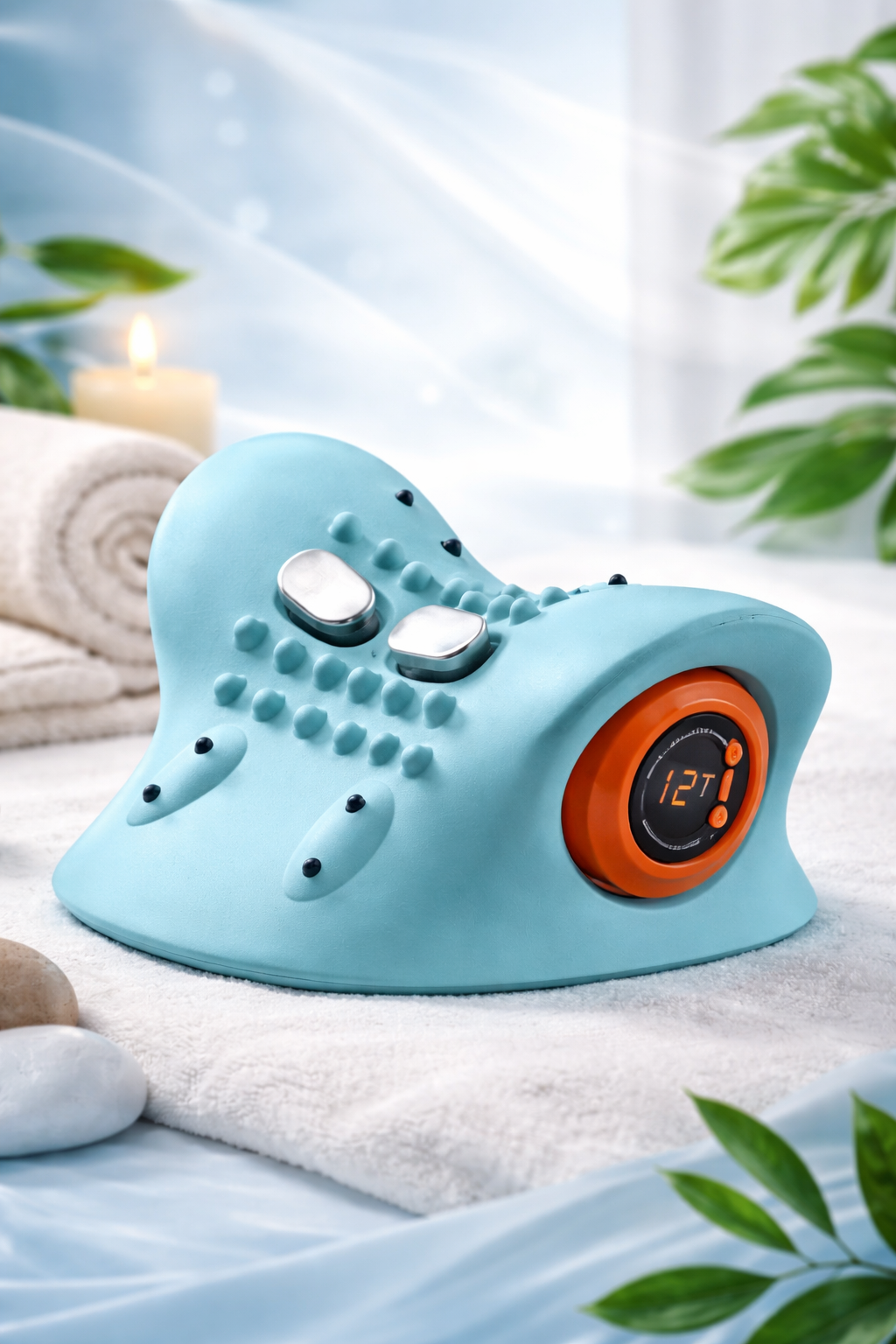 FisioRest Pro™ – Masajeador Cervical 4 en 1