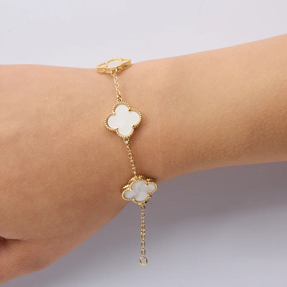 🍀✨ PULSERA TRÉBOL VAN CLEEF® RODINADA UNISEX ✨🍀 🎁 PROMO 2X1 + CAJA DE REGALO 🎁