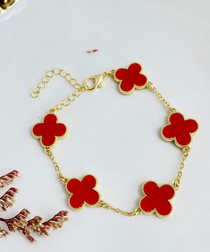 🍀✨ PULSERA TRÉBOL VAN CLEEF® RODINADA UNISEX ✨🍀 🎁 PROMO 2X1 + CAJA DE REGALO 🎁