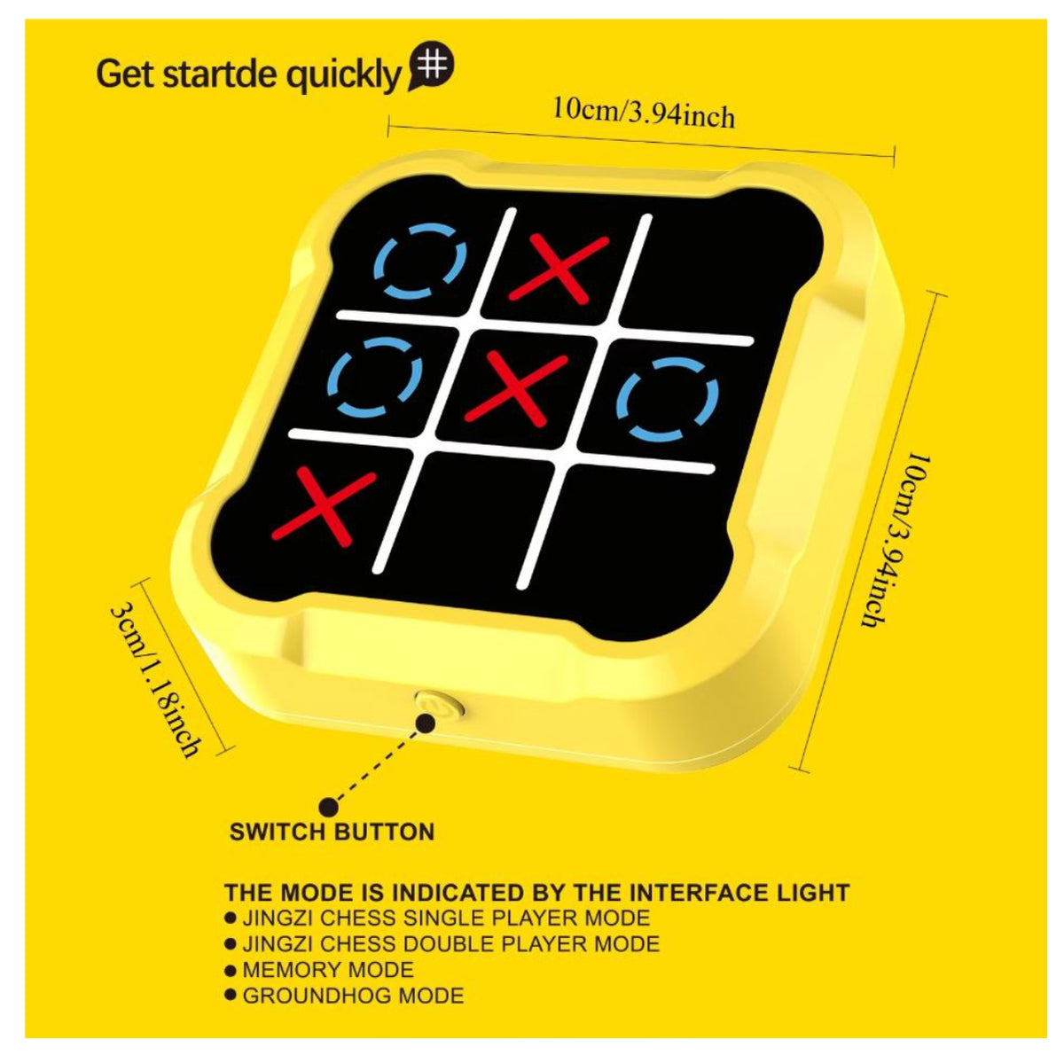 Triki Digital Portátil 4-en-1 🎮 – Juego Interactivo con Pantalla LCD 📱, Luces LED 💡