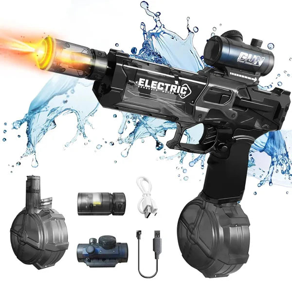 HYDROSTRIKE X™ – 🔥💦 PISTOLA DE AGUA ELÉCTRICA AUTOMÁTICA CON LUZ LED⚡💡