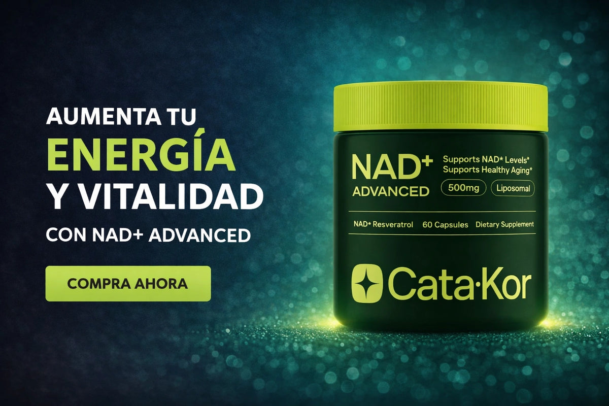 NAD+ADVANCED® CATA-KOR FÓRMULA AVANZADA DE ENERGÍA Y ANTI-EDAD