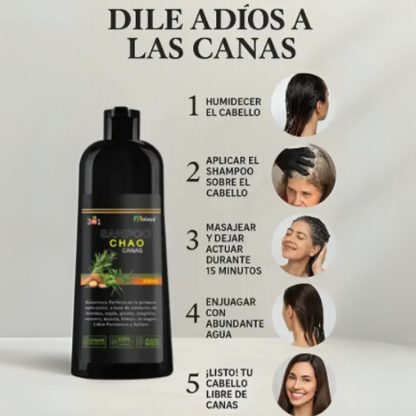 SHAMPOO NO MAS CANAS - RECUPERA TU COLOR Y JUVENTUD ✨