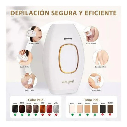 DEPILADORA LÁSER IPL PROFESIONAL PARA RESULTADOS DURADEROS ✨💆‍♀️🔋