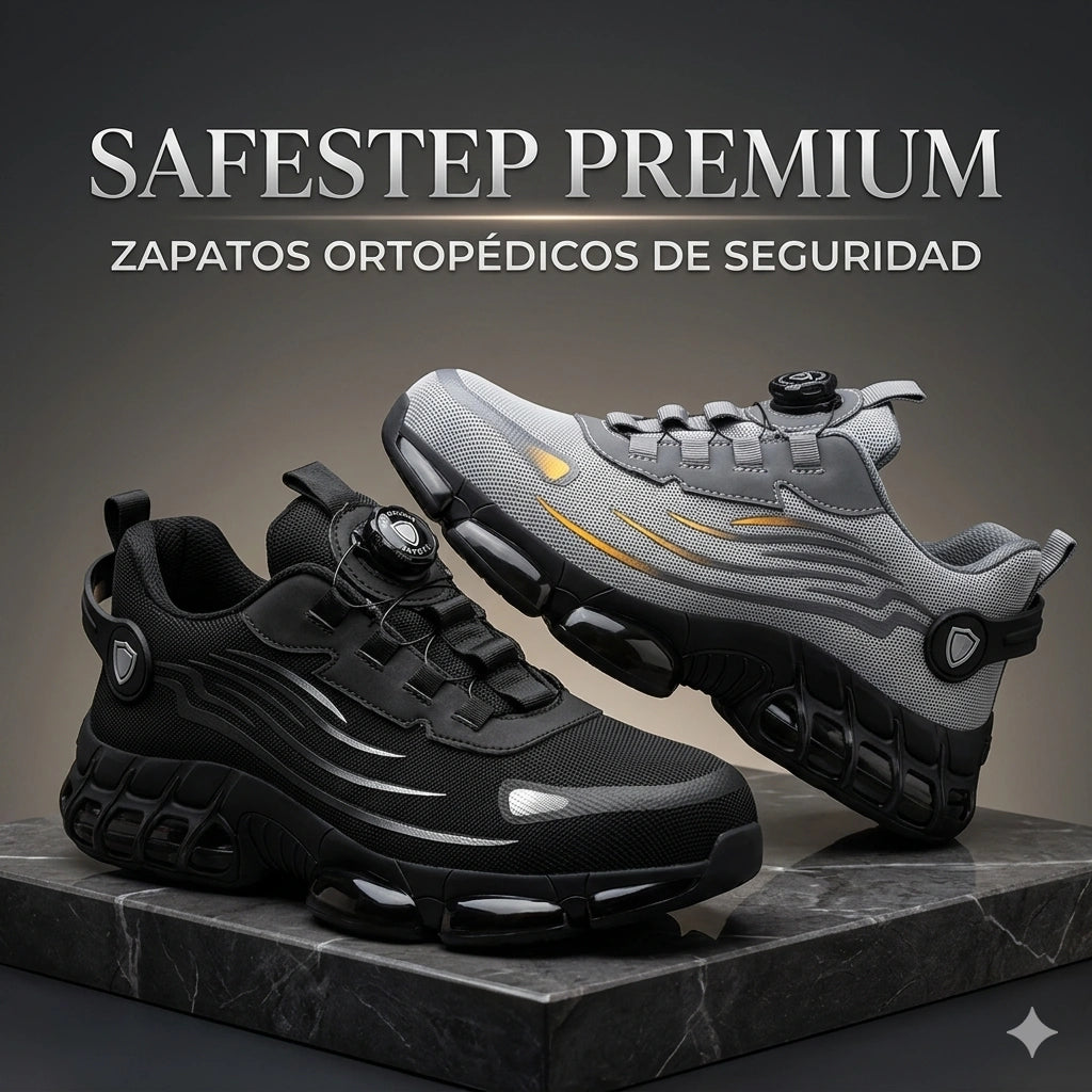 🛡️ SAFESTEP PREMIUM – ZAPATOS ORTOPÉDICOS DE SEGURIDAD 👟⏐ Protección total, confort sin esfuerzo y estilo moderno para profesionales que no se detienen.