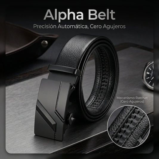 🖤 Alpha Belt — Precisión Automática, Cero Agujeros ⚙️