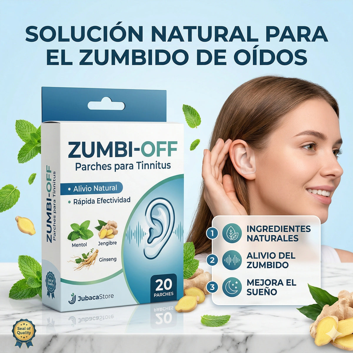 ZUMBI-OFF - PARCHES PARA TINNITUS 🚫👂