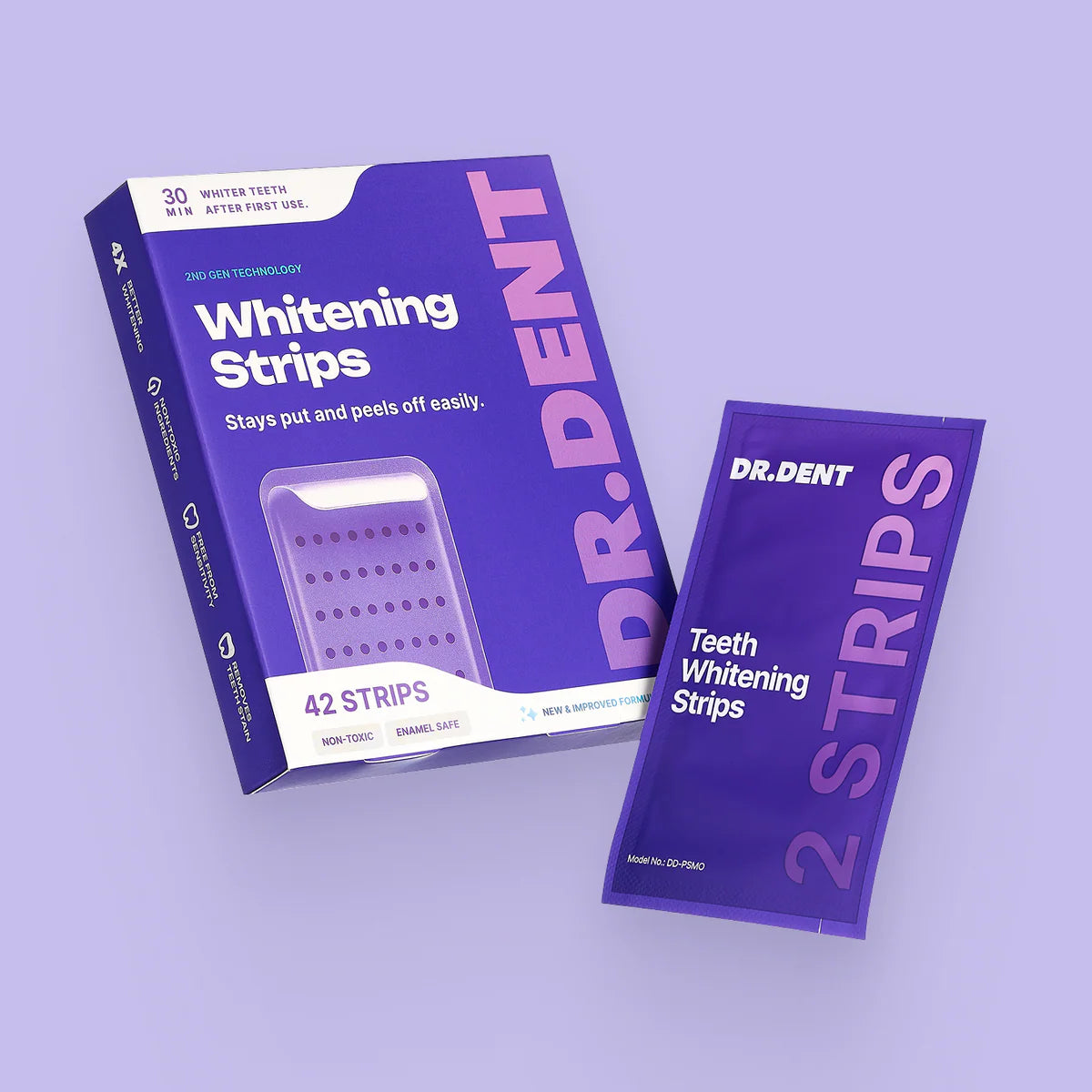 🦷✨ TIRAS BLANQUEADORAS DENTALES DR.DENT – WHITENING STRIPS ✨😁