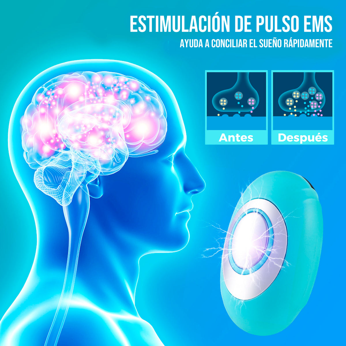 NeuroCalm HY40™ | 😌🌙 Aparato Portátil Para Ansiedad y Sueño Reparador 💤