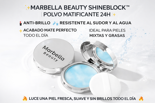 ✨ MARBELLA BEAUTY SHINEBLOCK™ | POLVO MATIFICANTE 24H ✨